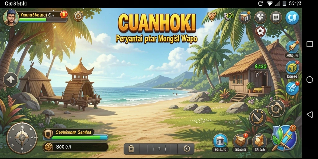 Tampilan gameplay CUANHOKI yang menarik dan menghibur.
