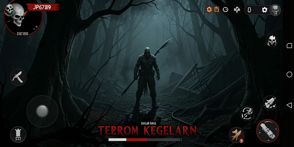 Tampilan seram dari gameplay JP6789 yang mencekam.
