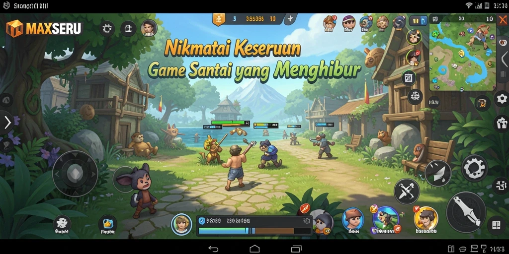 Screenshot gameplay <strong>MAXSERU</strong> menampilkan keseruan permainan santai.